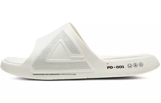 Шлепанцы мужские бежевые/белые Peak