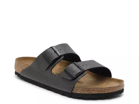Шлепанцы мужские Birkenstock Arizona с ремешками, серый