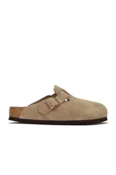 Шлепанцы мужские Boston Soft Footbed Birkenstock, серо-коричневый