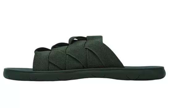 Шлепанцы мужские Bottega Veneta Plat, темно-зеленый