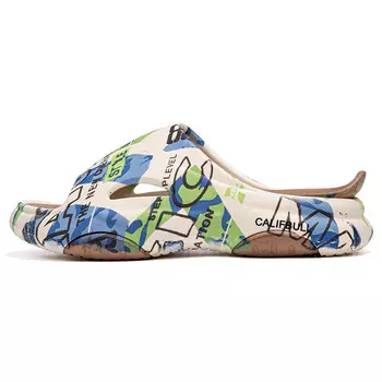 Шлепанцы мужские Califbull, черный/зеленый