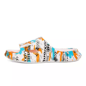 Шлепанцы мужские Caritesport, белый/оранжевый