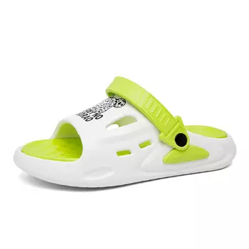 Шлепанцы мужские Caritesport, белый/зеленый