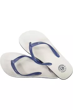 Шлепанцы мужские Carrera с логотипом, бело-синий