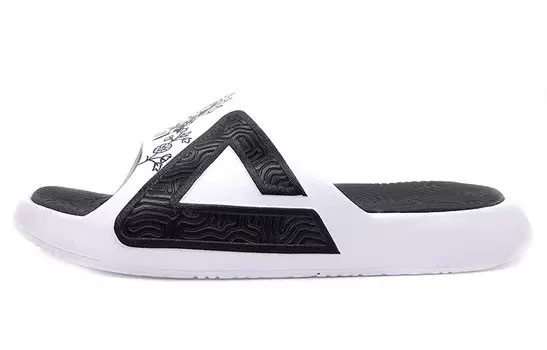 Шлепанцы мужские черные/белые Peak
