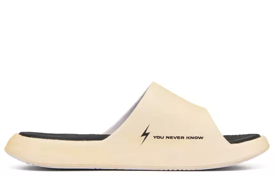 Шлепанцы мужские черные/белые Peak