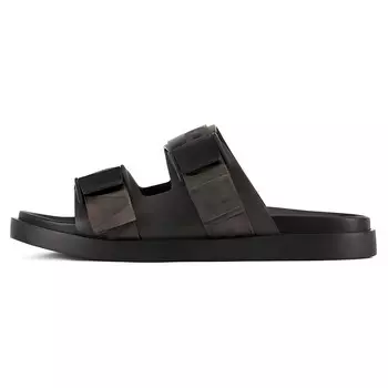 Шлепанцы мужские черные Emporio Armani