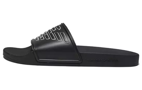 Шлепанцы мужские черные Emporio Armani