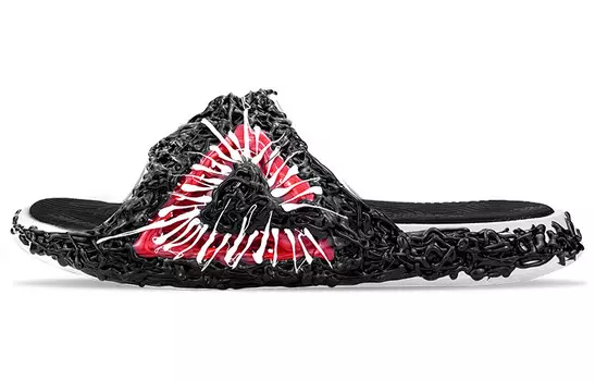 Шлепанцы мужские черные/красные Peak