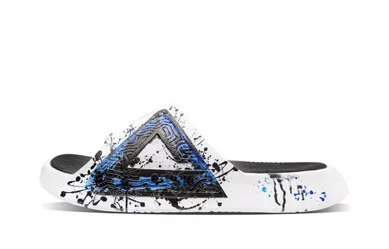 Шлепанцы мужские черные/синие Peak