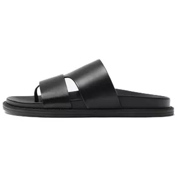 Шлепанцы мужские черные Zara