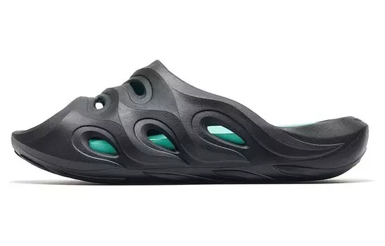 Шлепанцы мужские черные/зеленые Xtep