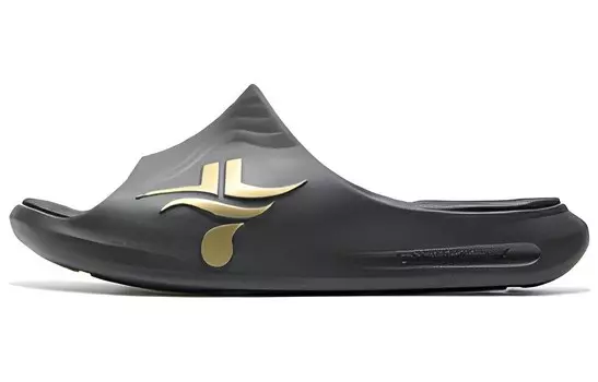 Шлепанцы мужские черные/золотые Xtep