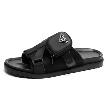 Шлепанцы мужские черный Palmpolo