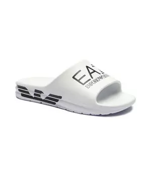 Шлепанцы мужские Ea7 с принтом, белый