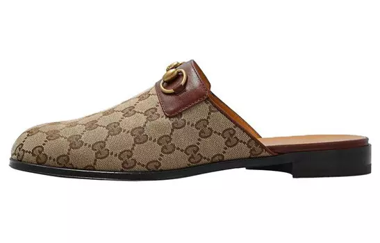 Шлепанцы мужские Gucci Closed Toe, коричневый