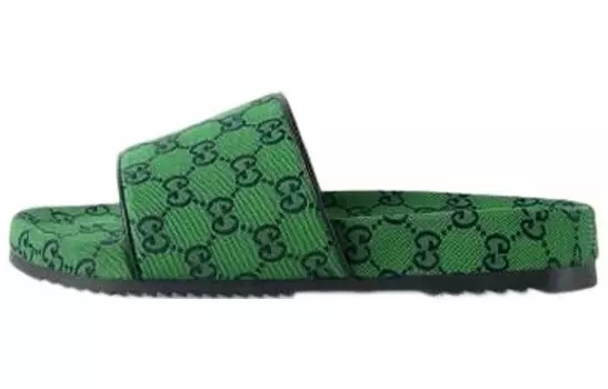 Шлепанцы мужские Gucci, зеленый