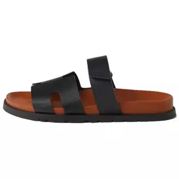 Шлепанцы мужские Herms Chypre, черный