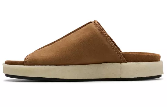 Шлепанцы мужские коричневые Clarks