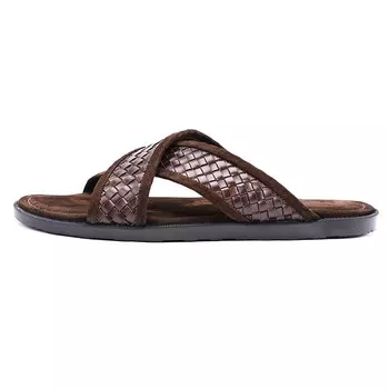 Шлепанцы мужские коричневый Brounvanm