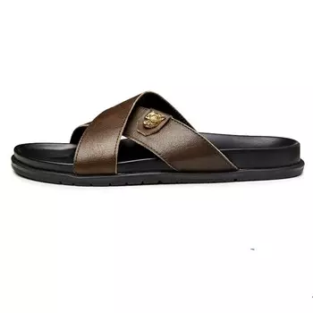 Шлепанцы мужские коричневый Brounvanm