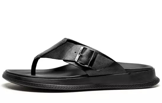 Шлепанцы мужские Leaveland, черный