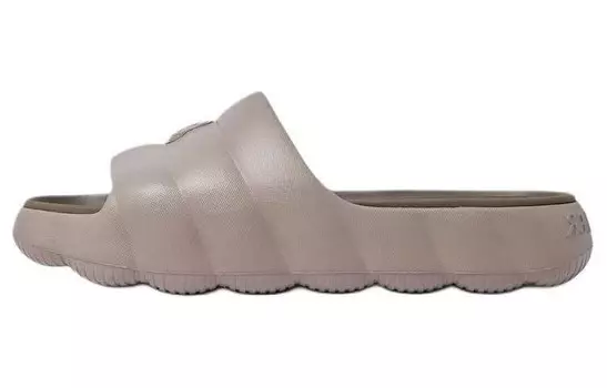 Шлепанцы мужские Moncler Lilo с тисненым логотипом, коричневый