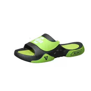 Шлепанцы мужские Nuckily, черный/зеленый