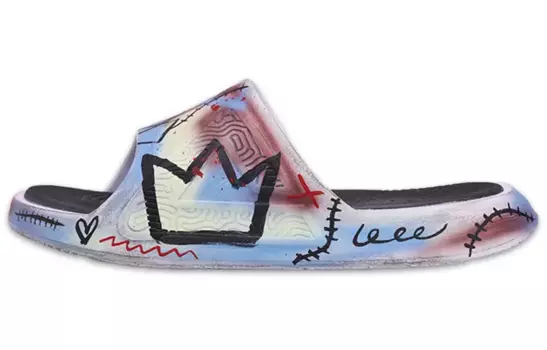 Шлепанцы мужские серые/синие/красные Peak