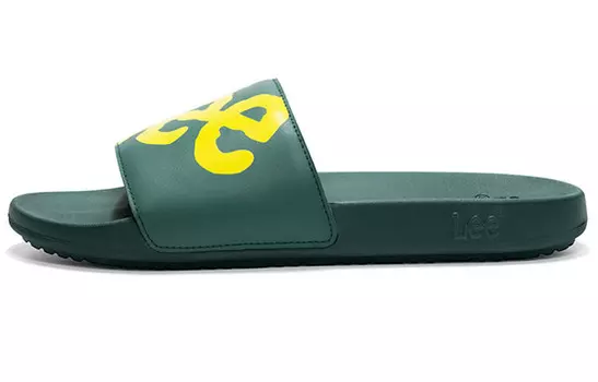 Шлепанцы мужские серые/желтые Lee