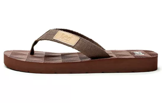 Шлепанцы мужские шоколадные Lee