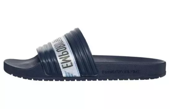 Шлепанцы мужские синие Emporio Armani