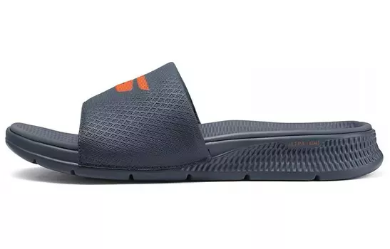 Шлепанцы мужские Skechers, серый/оранжевый