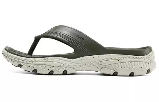 Шлепанцы мужские Skechers, зеленый
