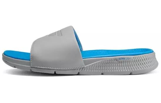Шлепанцы мужские угольно-серые/синие/CCBL Skechers