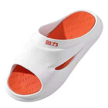 Шлепанцы мужские Warrior, белый/оранжевый