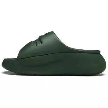 Шлепанцы мужские зеленые Lacoste