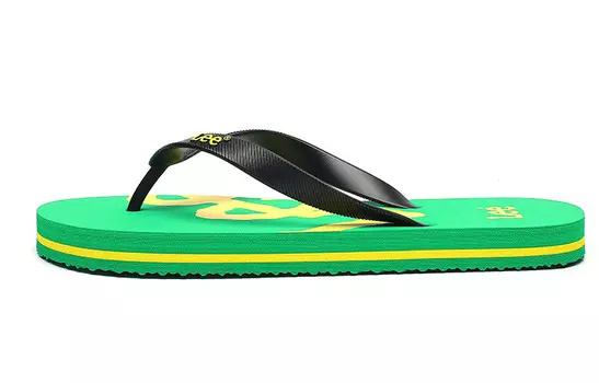 Шлепанцы мужские зеленые Lee