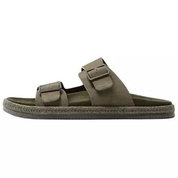 Шлепанцы мужские зеленые Zara
