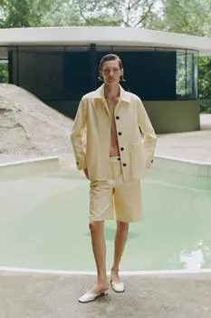 Шлепанцы на кожаном каблуке ZARA, белый