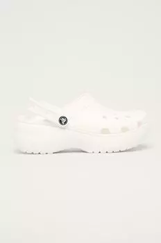 Шлепанцы на платформе Crocs, белый