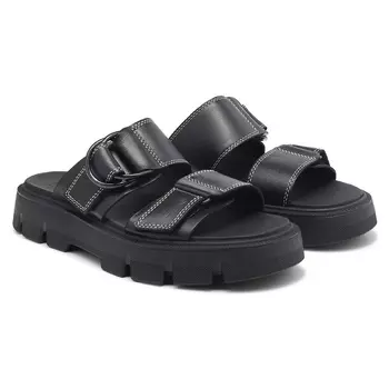 Шлепанцы на платформе Rein cb slide sandal Sorel, black/black