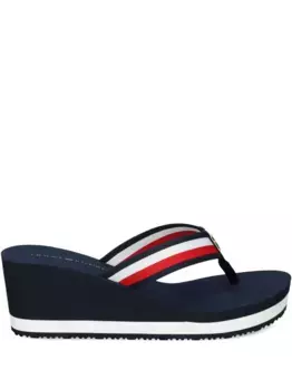 Шлепанцы на танкетке Tommy Hilfiger, синий