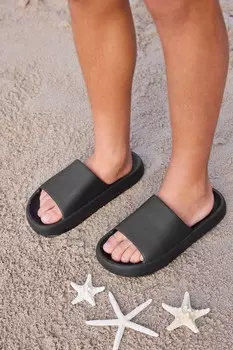 Шлепанцы на толстой подошве Next, черный