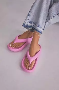 Шлепанцы на толстой подошве Self Next, розовый