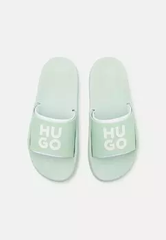 Шлепанцы Nil Slid HUGO, светлый/пастельно-зеленый