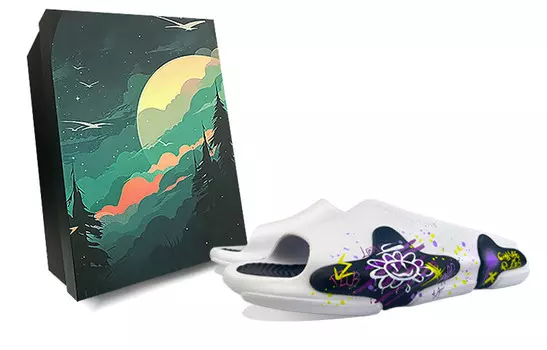 Шлепанцы Oasis унисекс, черный/фиолетовый Eqlz Equalizer