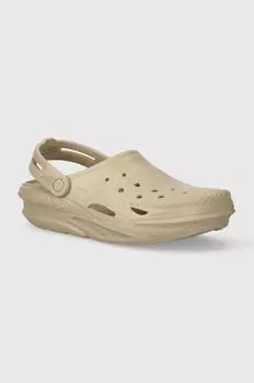 Шлепанцы Off Grid Clog Crocs, бежевый