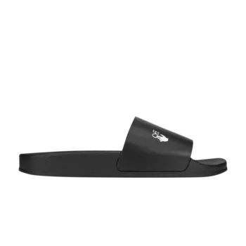 Шлепанцы Off-White Logo Sliders 'Black', черный
