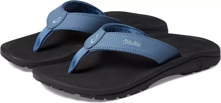 Шлепанцы Ohana OluKai, цвет Vintage Blue/Black